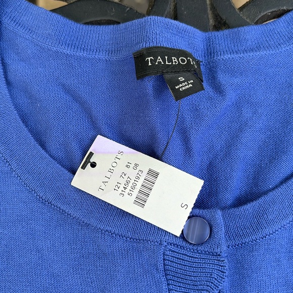NWT Talbots Charming Scalloped Cardigan Small - Picture 2 of 14